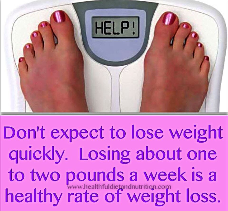 Don't Expect To Lose Weight Quickly