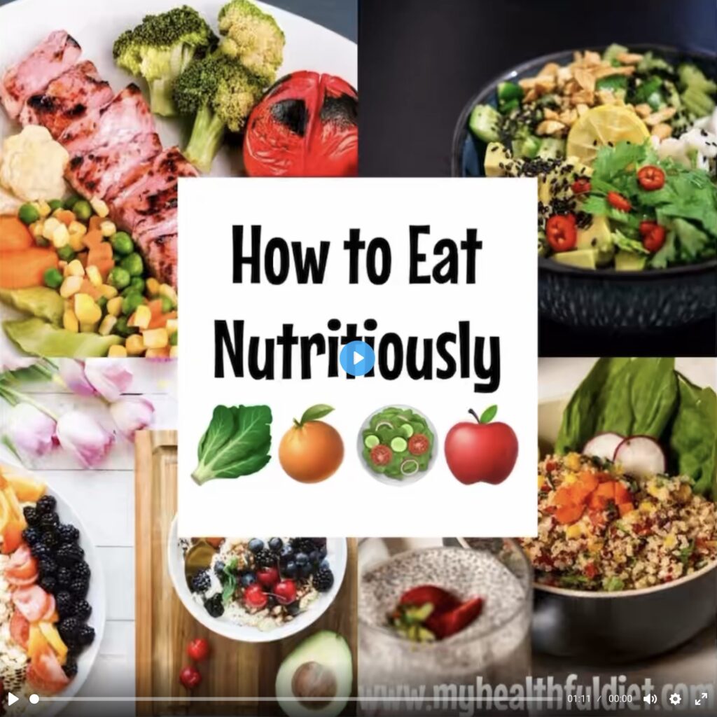 How to eat nutritiously
